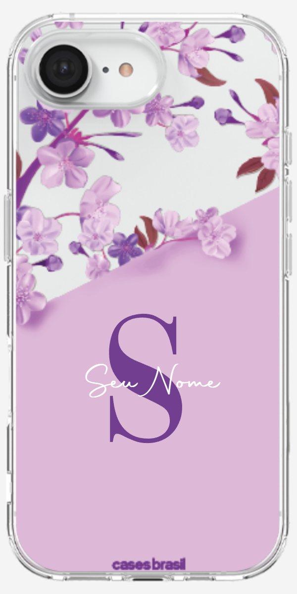 Capinha para Celular Flores Purpuras