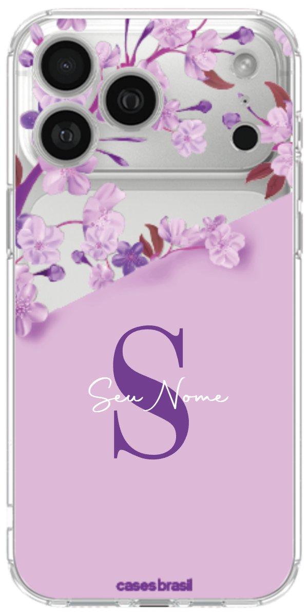 Capinha para Celular Flores Purpuras