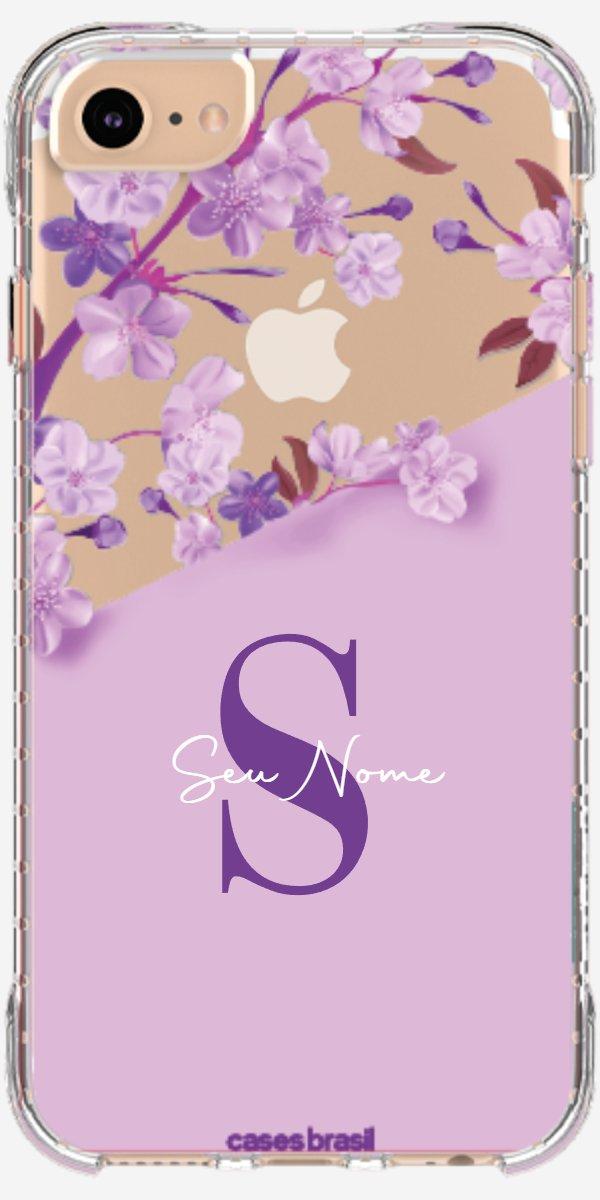 Capinha para Celular Flores Purpuras