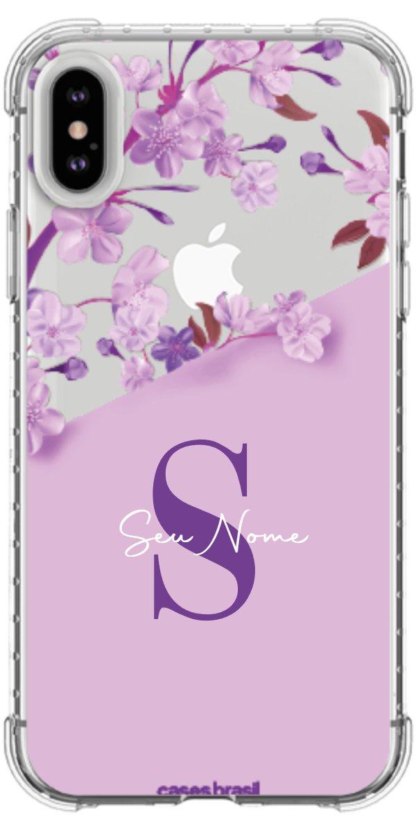 Capinha para Celular Flores Purpuras