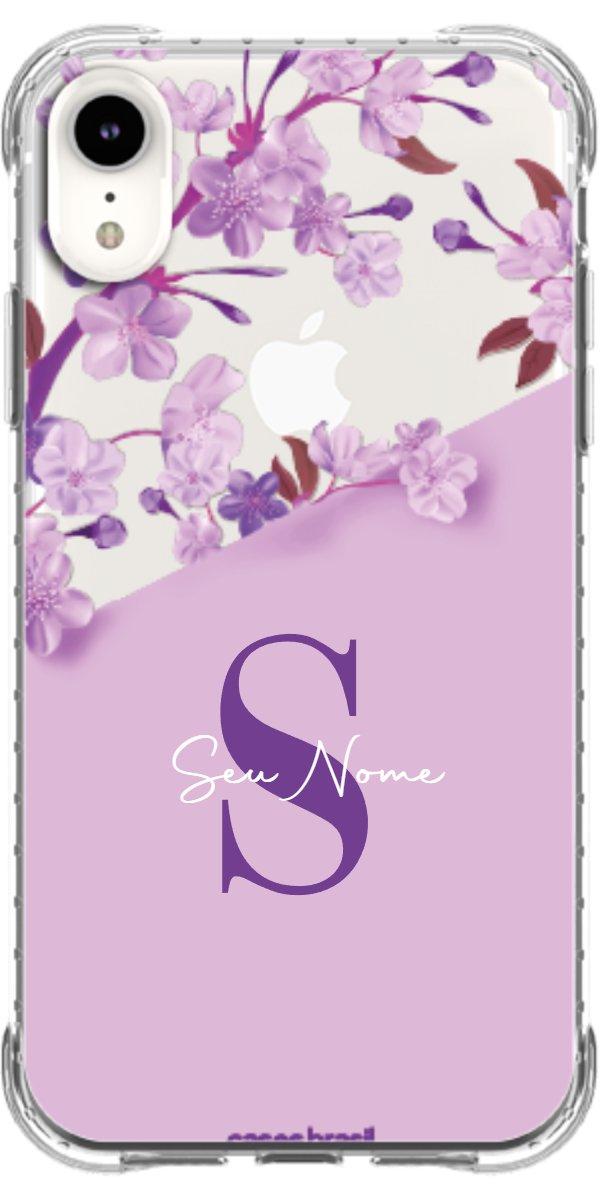 Capinha para Celular Flores Purpuras
