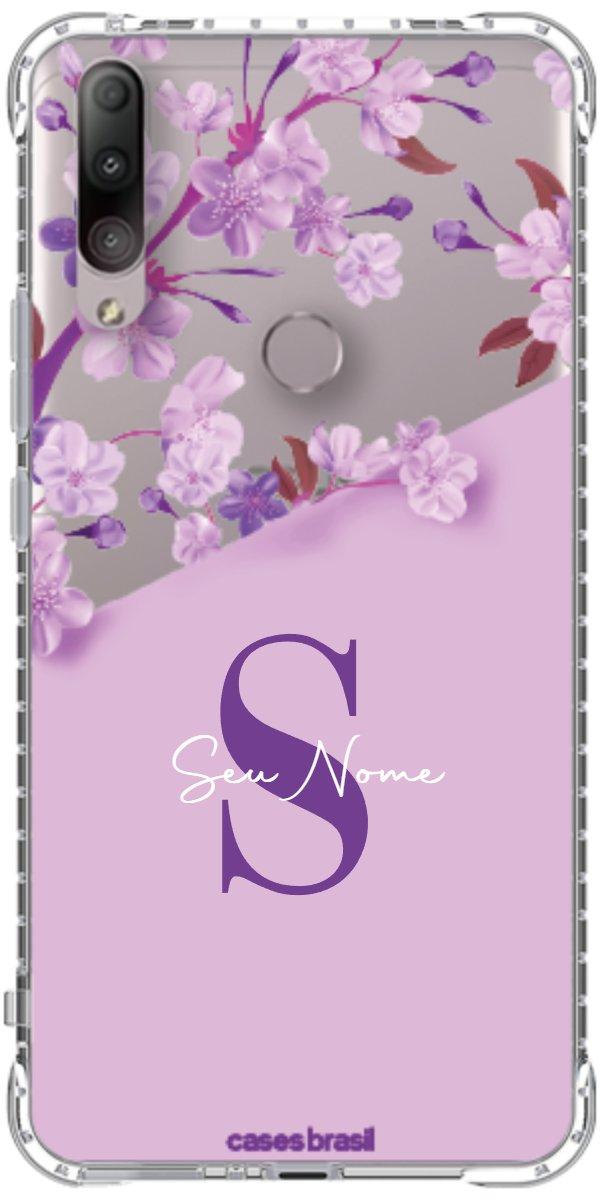 Capinha para Celular Flores Purpuras