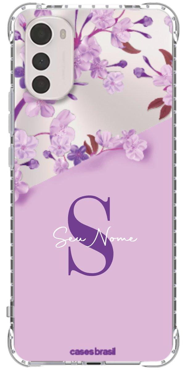 Capinha para Celular Flores Purpuras