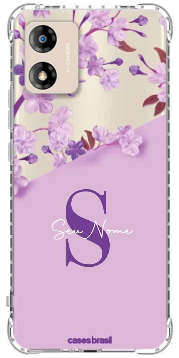Capinha para Celular Flores Purpuras