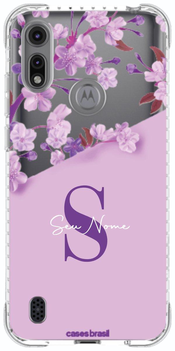 Capinha para Celular Flores Purpuras