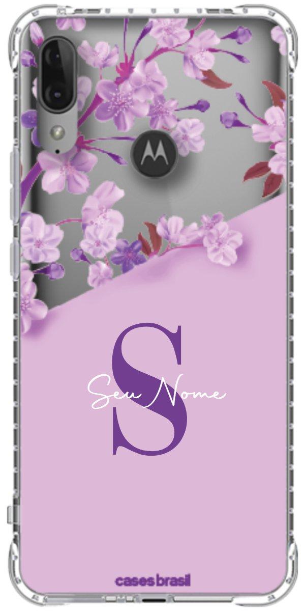 Capinha para Celular Flores Purpuras