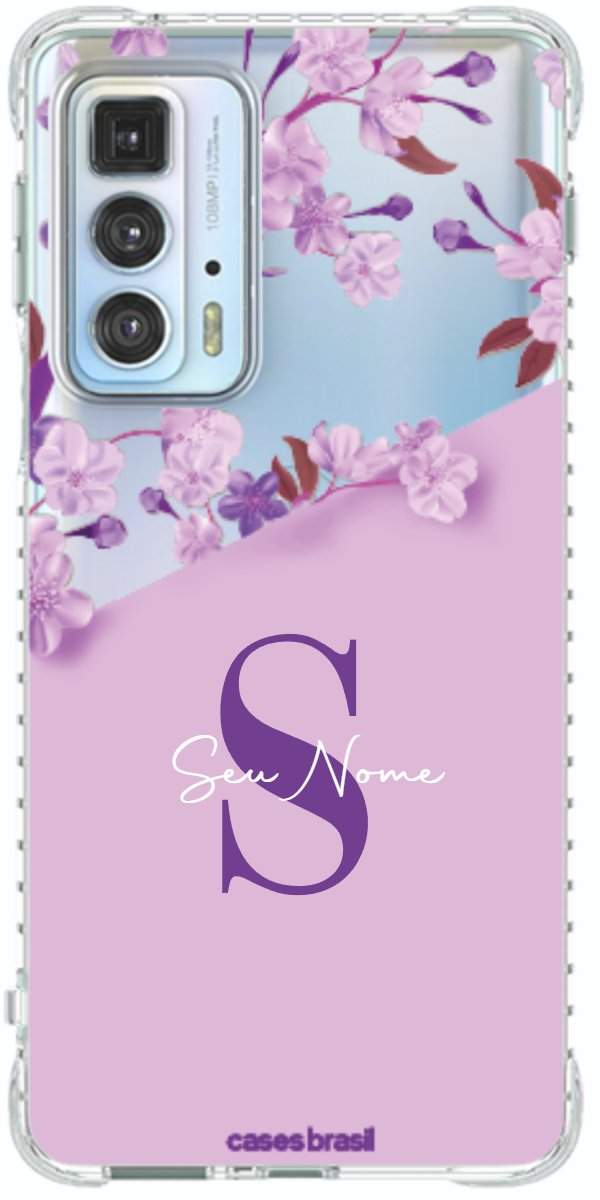 Capinha para Celular Flores Purpuras