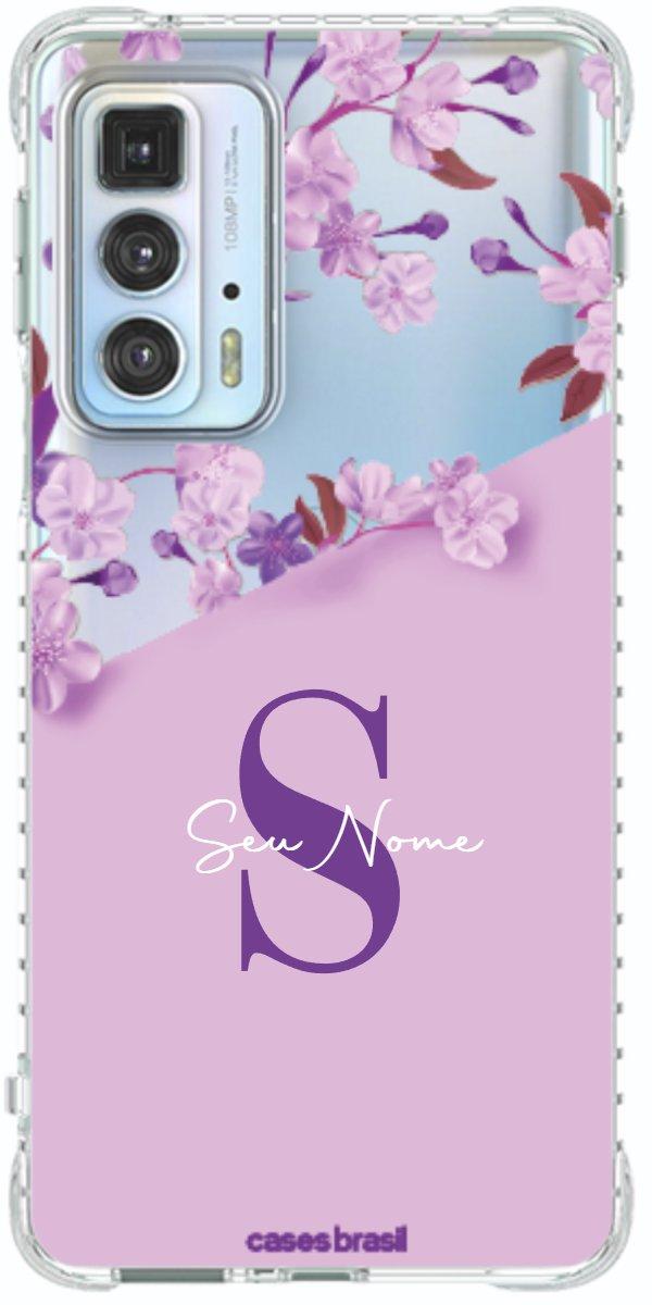 Capinha para Celular Flores Purpuras