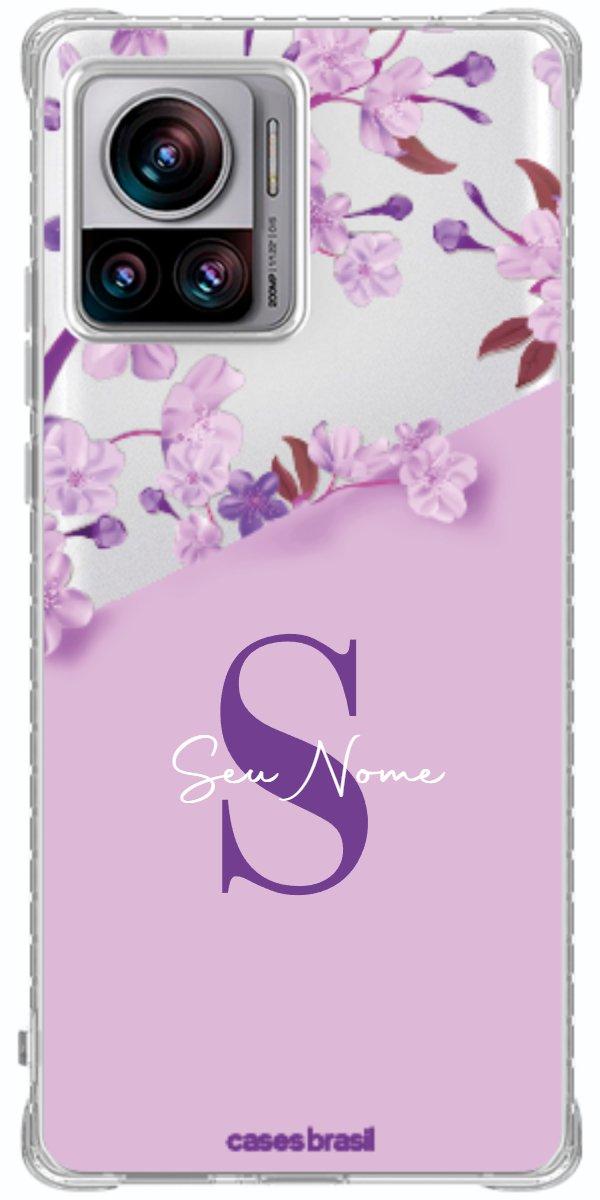 Capinha para Celular Flores Purpuras