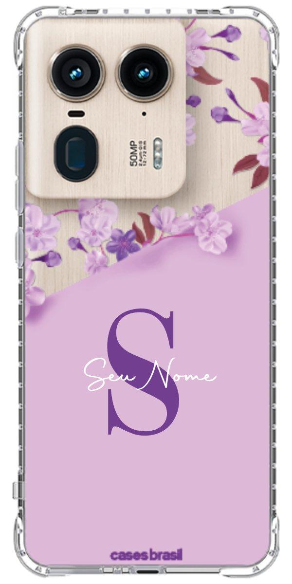 Capinha para Celular Flores Purpuras