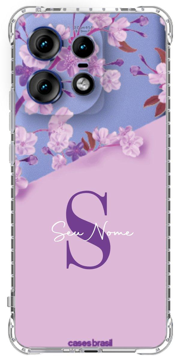 Capinha para Celular Flores Purpuras