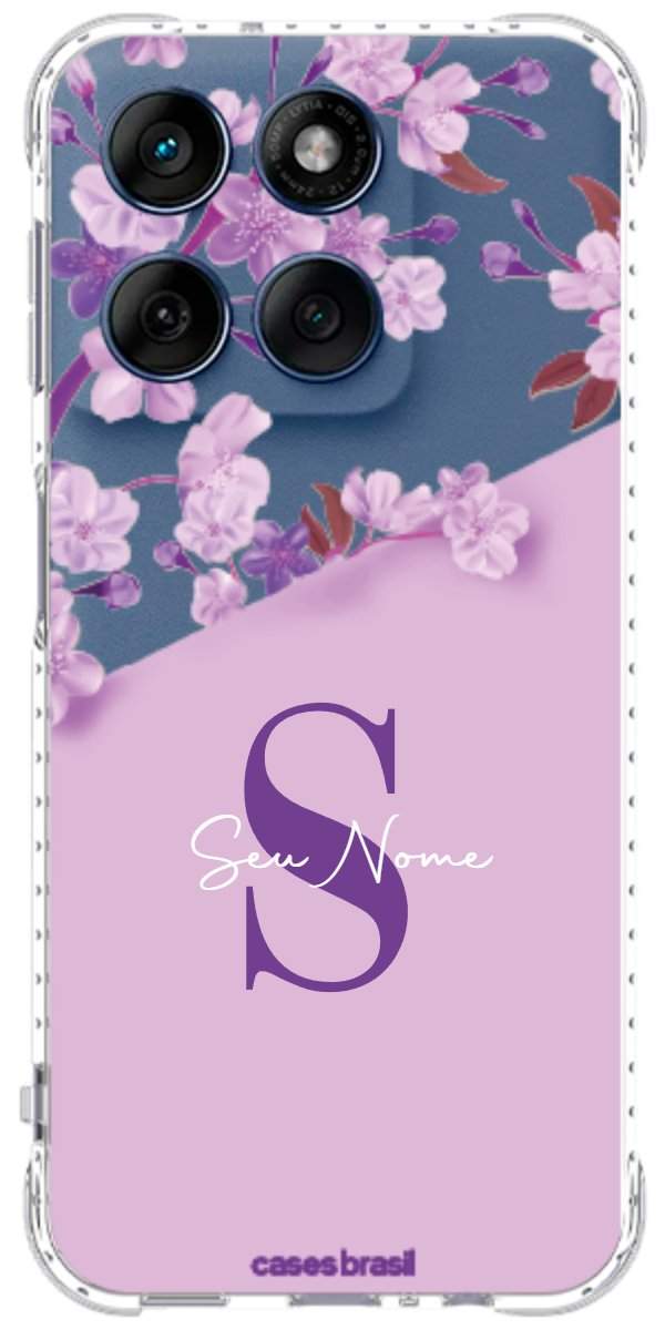 Capinha para Celular Flores Purpuras