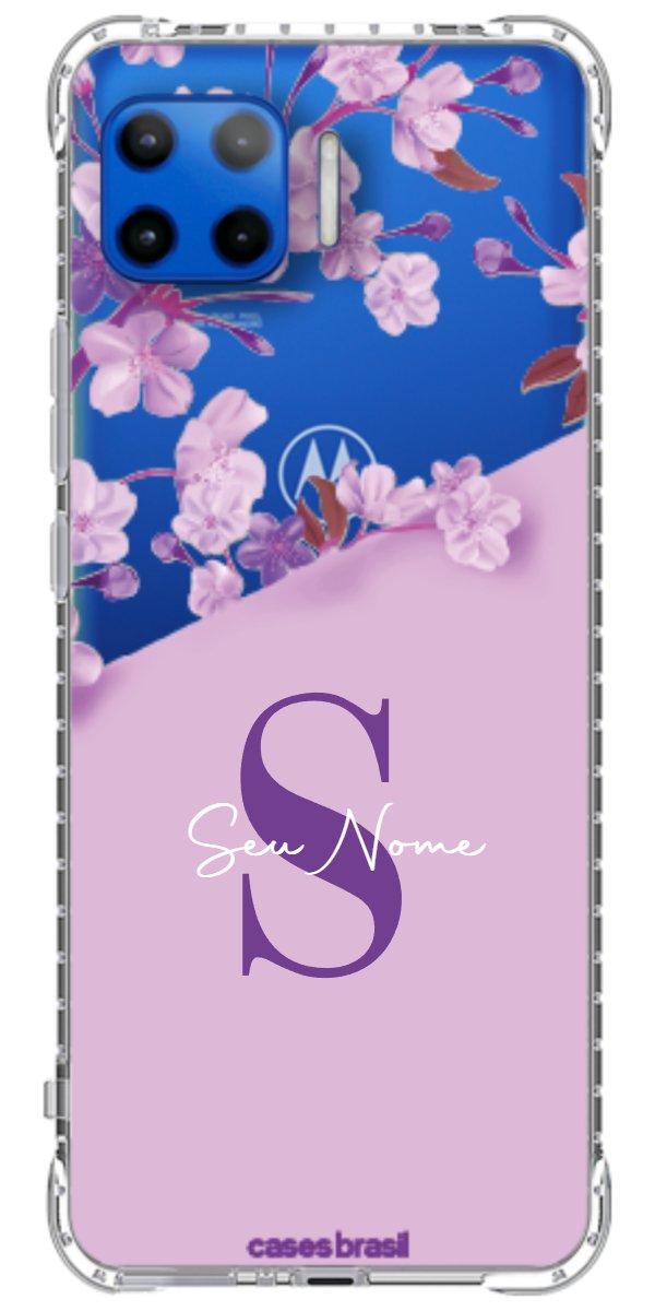 Capinha para Celular Flores Purpuras