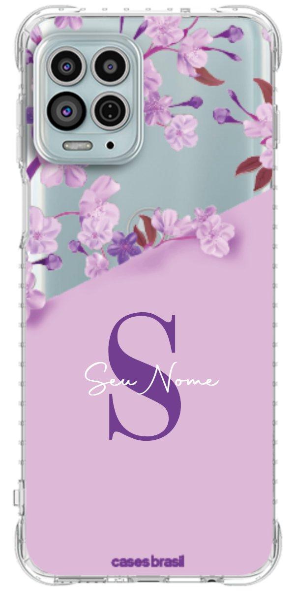 Capinha para Celular Flores Purpuras