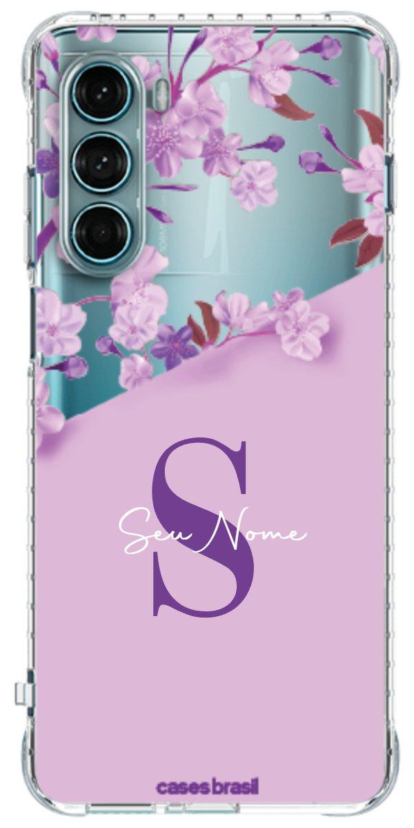 Capinha para Celular Flores Purpuras