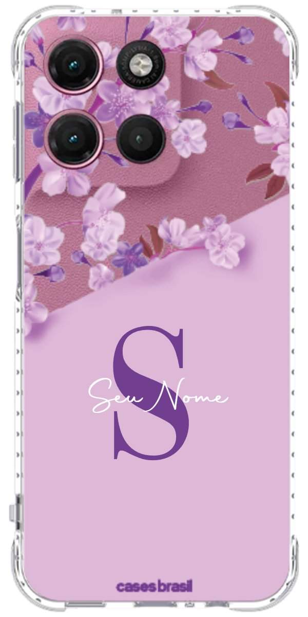 Capinha para Celular Flores Purpuras