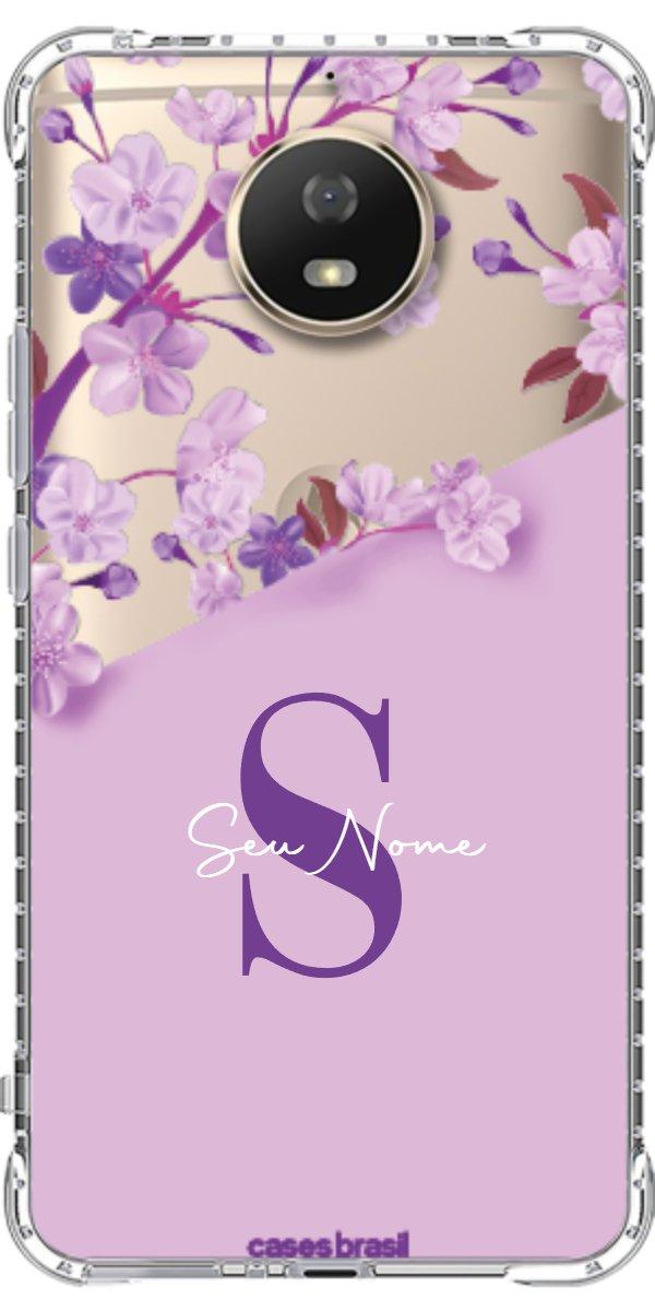 Capinha para Celular Flores Purpuras