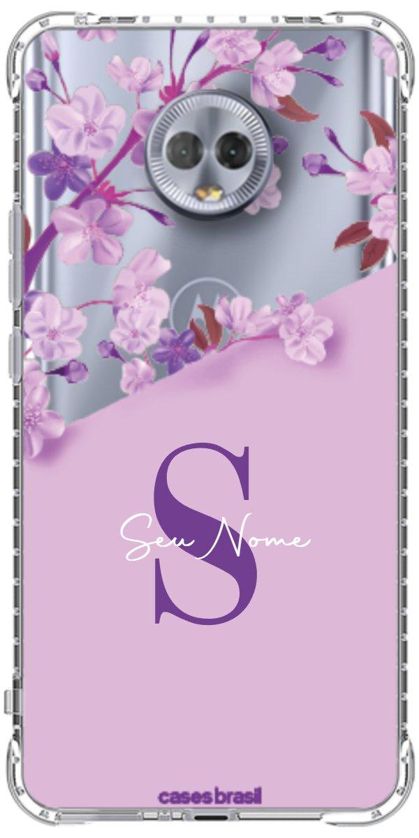Capinha para Celular Flores Purpuras