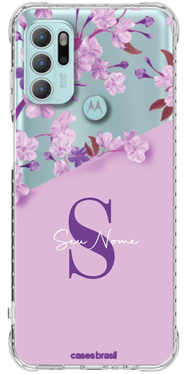 Capinha para Celular Flores Purpuras