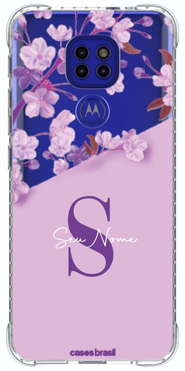 Capinha para Celular Flores Purpuras