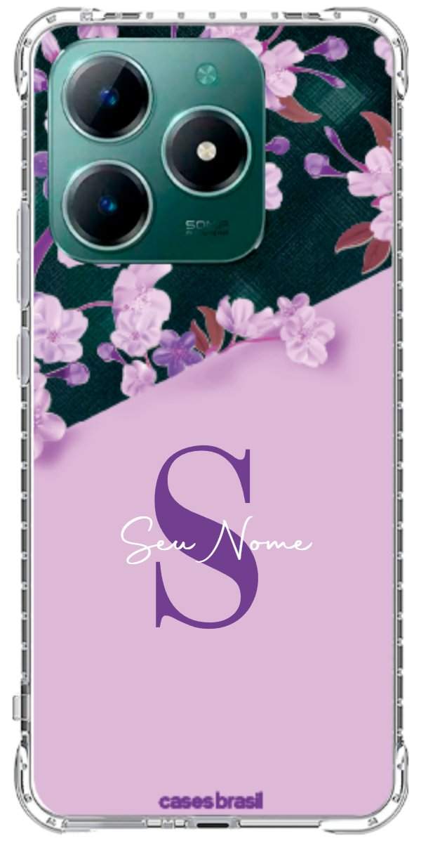 Capinha para Celular Flores Purpuras