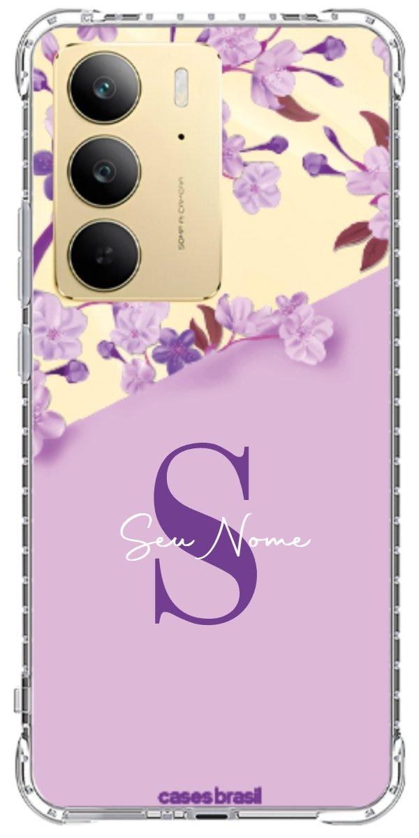 Capinha para Celular Flores Purpuras