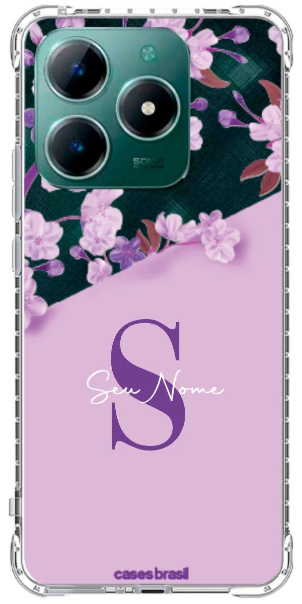 Capinha para Celular Flores Purpuras