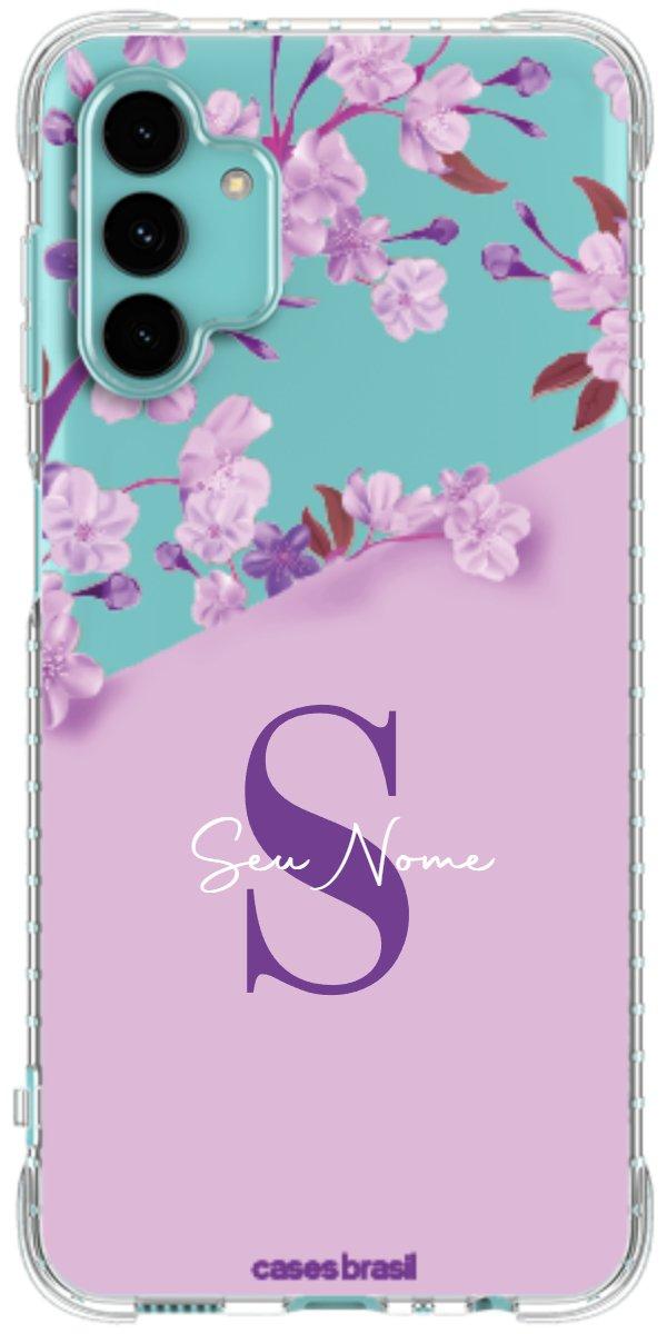Capinha para Celular Flores Purpuras