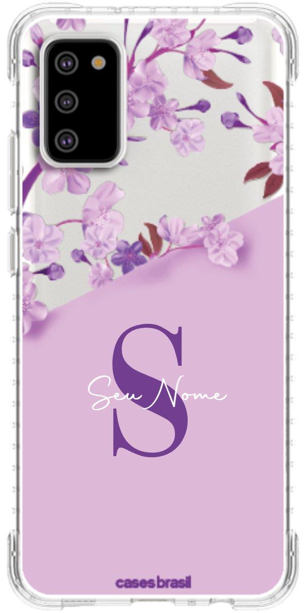 Capinha para Celular Flores Purpuras