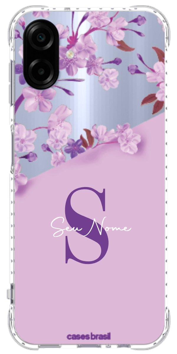Capinha para Celular Flores Purpuras