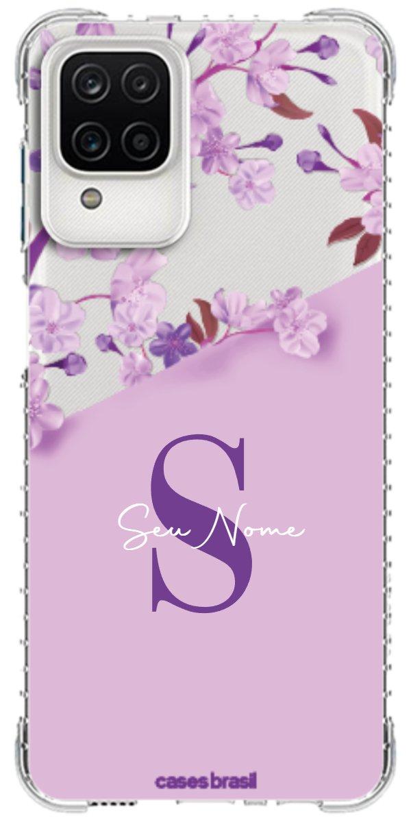 Capinha para Celular Flores Purpuras