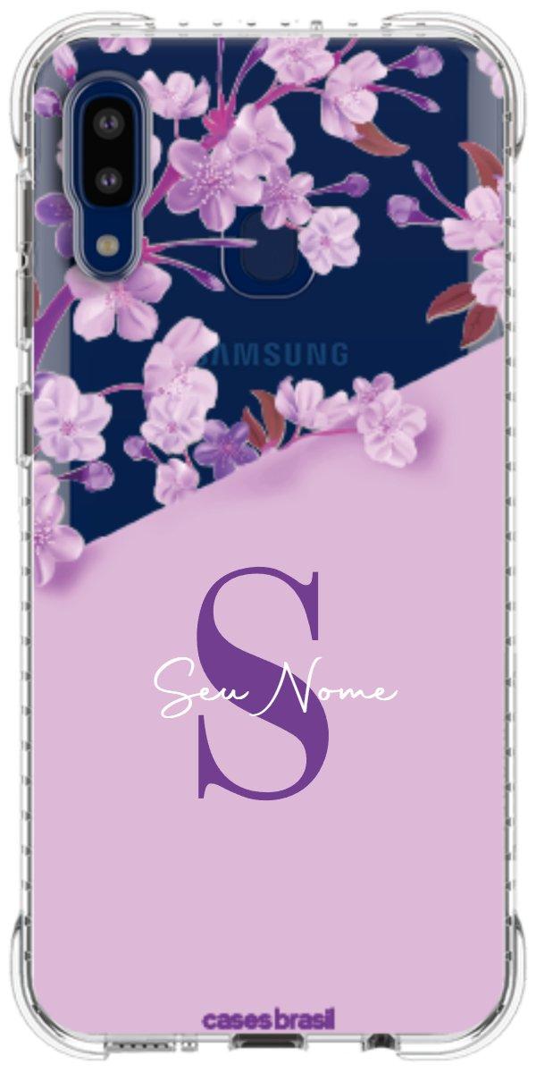 Capinha para Celular Flores Purpuras