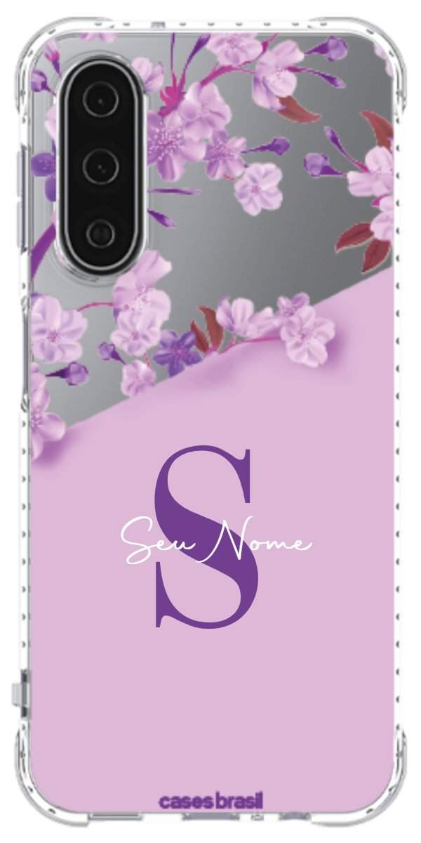 Capinha para Celular Flores Purpuras