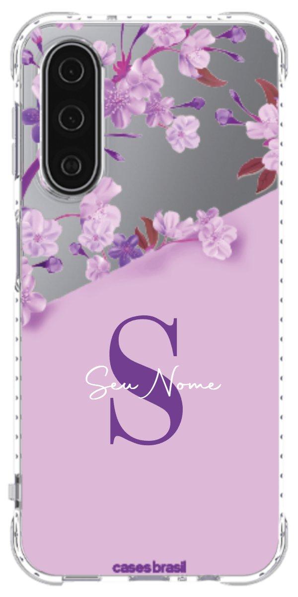 Capinha para Celular Flores Purpuras