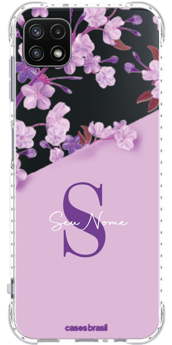 Capinha para Celular Flores Purpuras