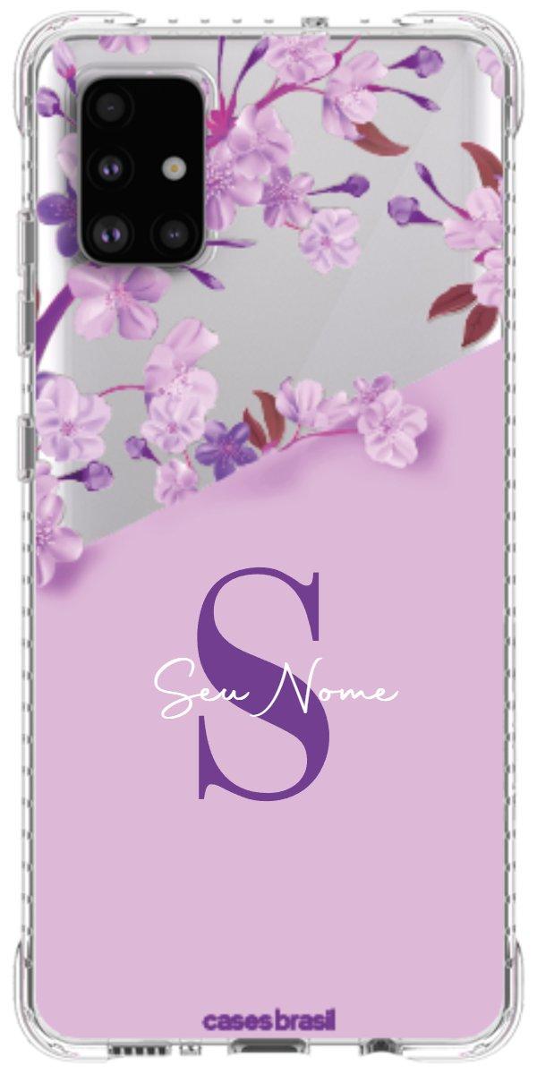 Capinha para Celular Flores Purpuras