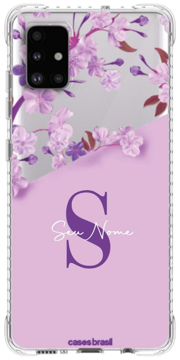 Capinha para Celular Flores Purpuras