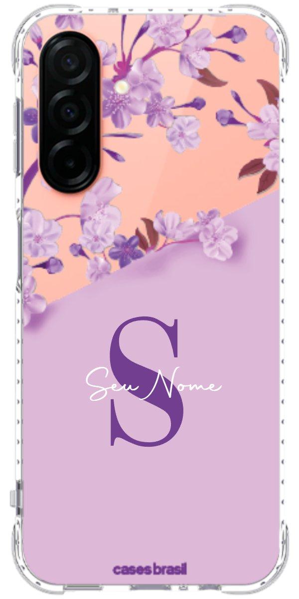 Capinha para Celular Flores Purpuras