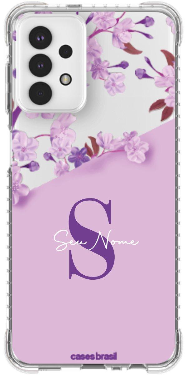 Capinha para Celular Flores Purpuras