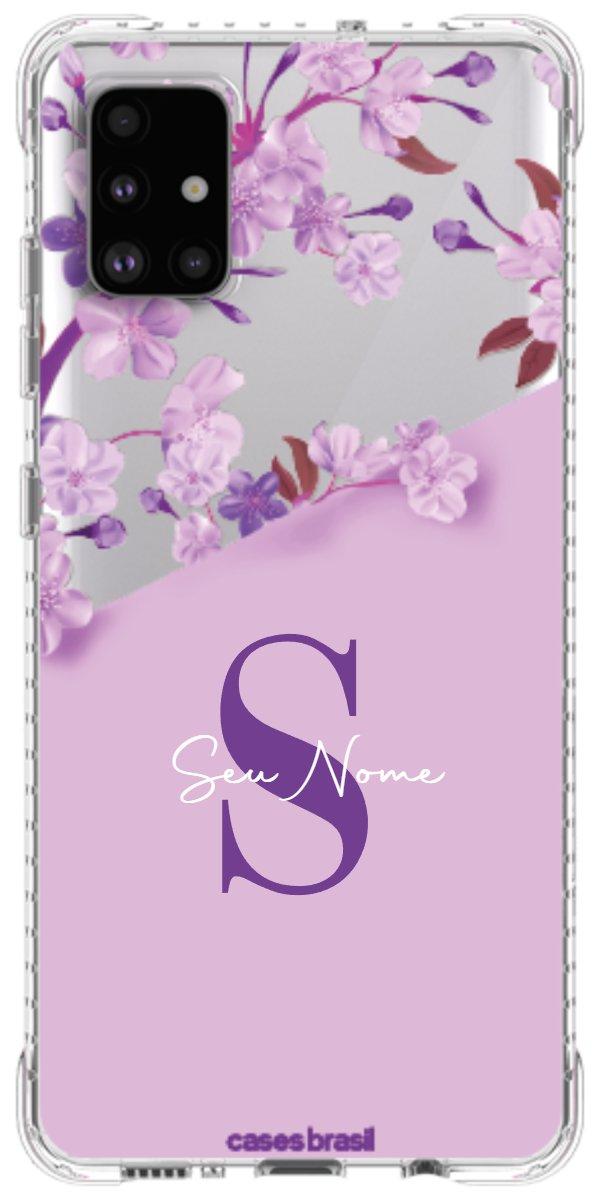 Capinha para Celular Flores Purpuras