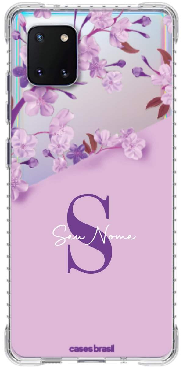 Capinha para Celular Flores Purpuras