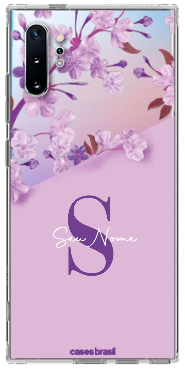 Capinha para Celular Flores Purpuras