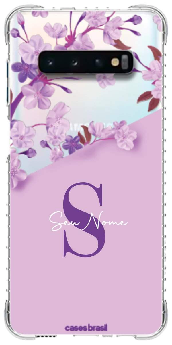 Capinha para Celular Flores Purpuras