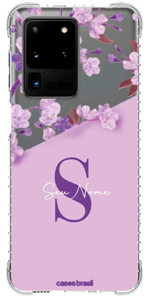Capinha para Celular Flores Purpuras