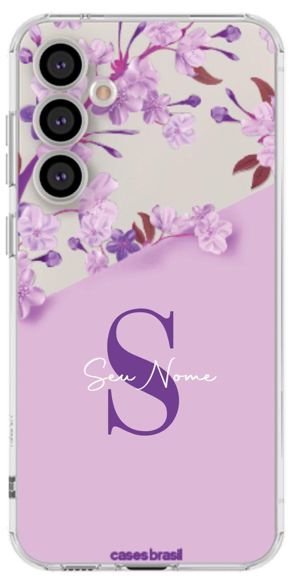 Capinha para Celular Flores Purpuras