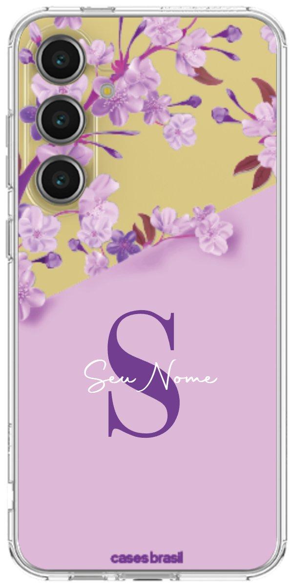 Capinha para Celular Flores Purpuras