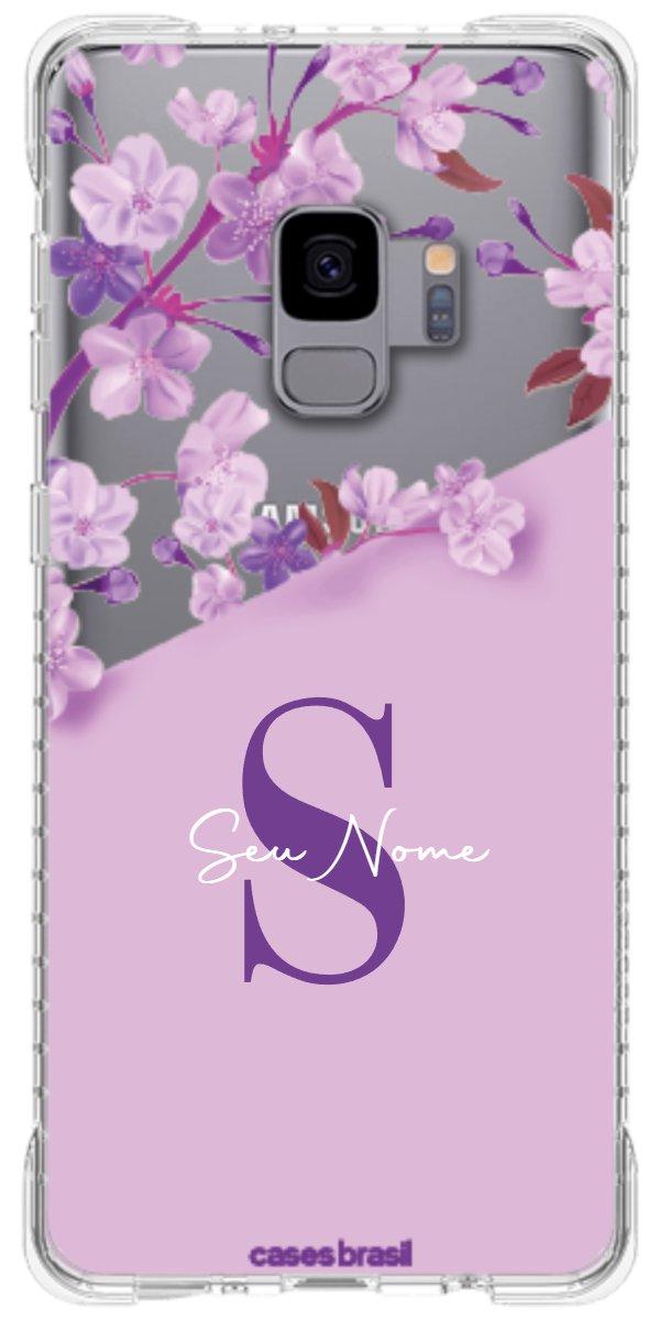 Capinha para Celular Flores Purpuras
