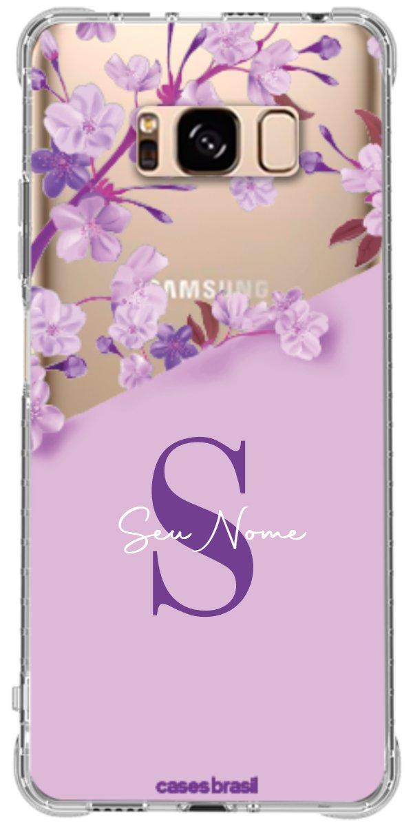 Capinha para Celular Flores Purpuras