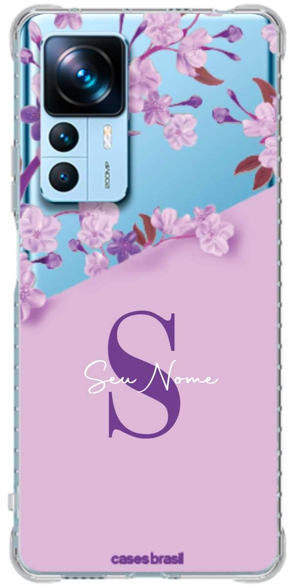 Capinha para Celular Flores Purpuras