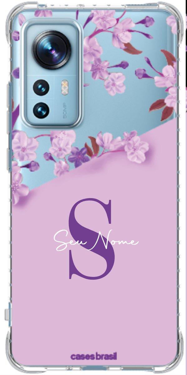 Capinha para Celular Flores Purpuras